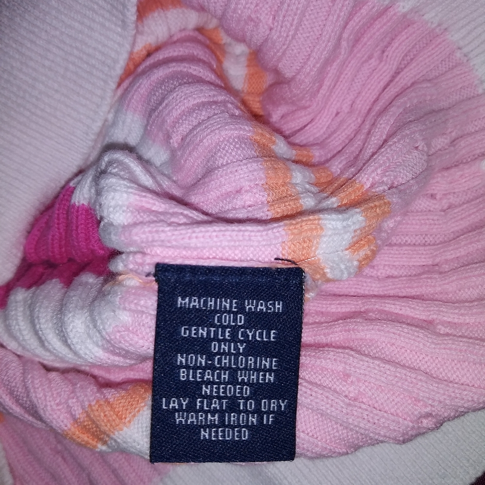 Chaps Striped Sweater Sz M - Picture 5 of 5